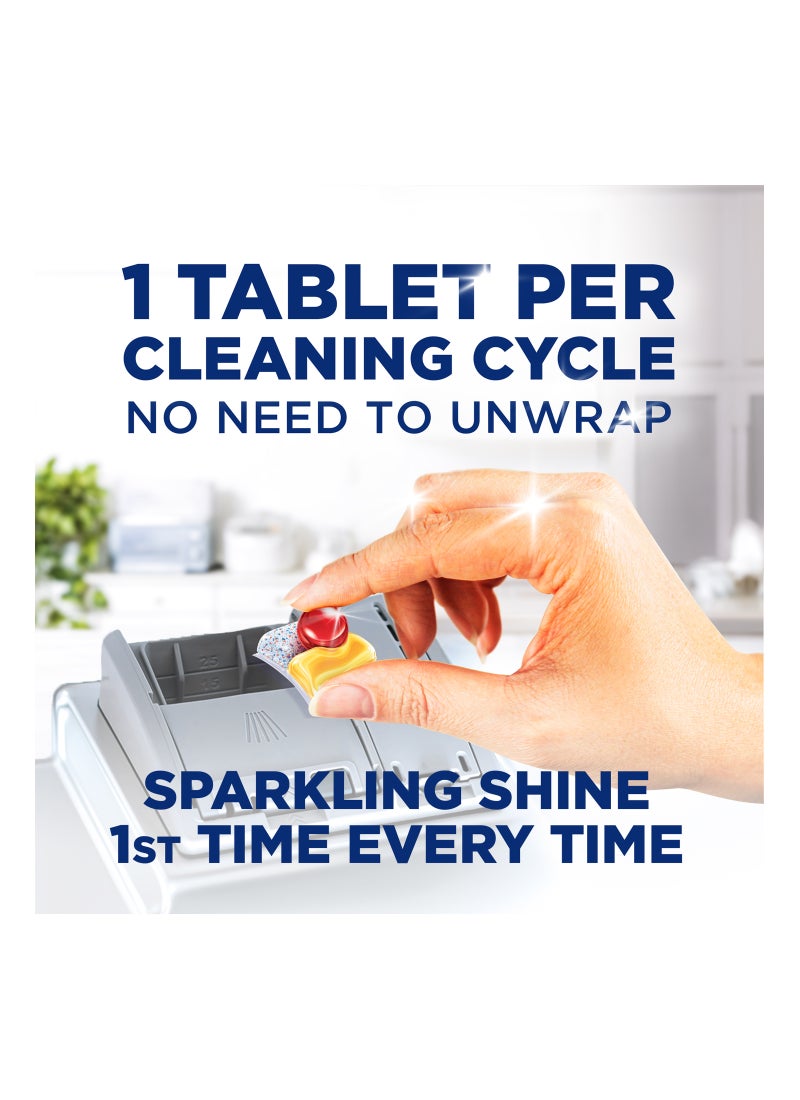 Finish Powerball Quantum Dishwasher Tablets Lemon Sparkle Scent 50 Tabs - Image 2